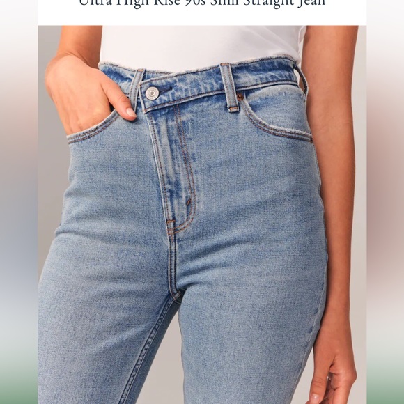 Abercrombie Ultra High Rise 90s Slim Straight - Picture 4 of 8